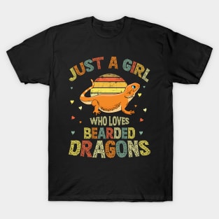 Just A Girl Who Loves Bearded Dragons T-Shirt